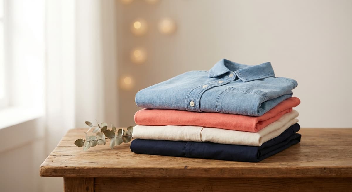 Fresh folded laundry